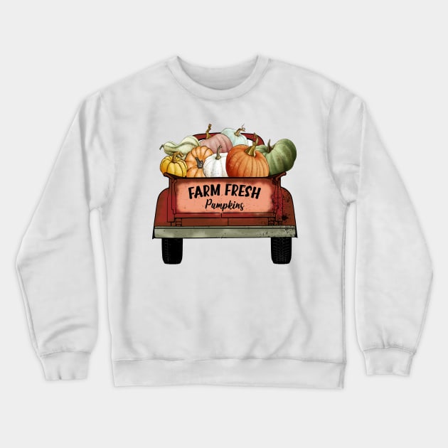 Farm fresh pumpkins Crewneck Sweatshirt by twinkle.shop